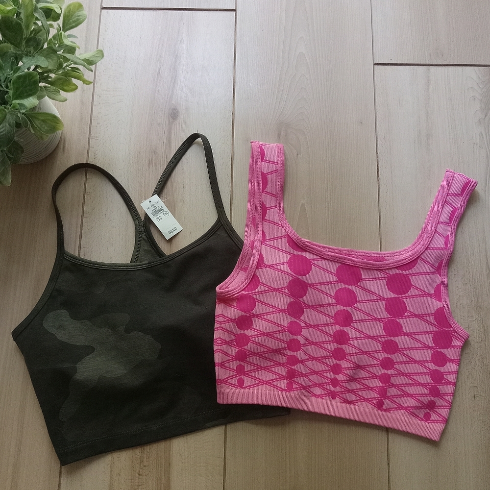 NWT Aerie & Boutique Bras Camo And Pink Size Small
